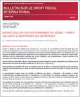 Bulletin sur le droit fiscal international