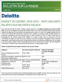 Bulletin sur la RS & DE