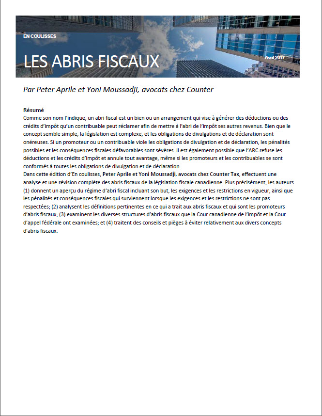 Exemple : Centre de litige fiscal