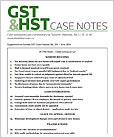 GST & HST Case Notes