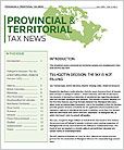 Provincial & Territorial Tax News