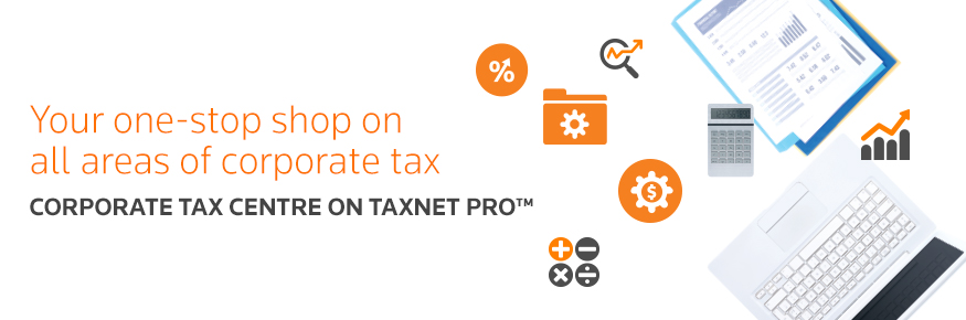 Corporate Tax Centre on Taxnet Pro